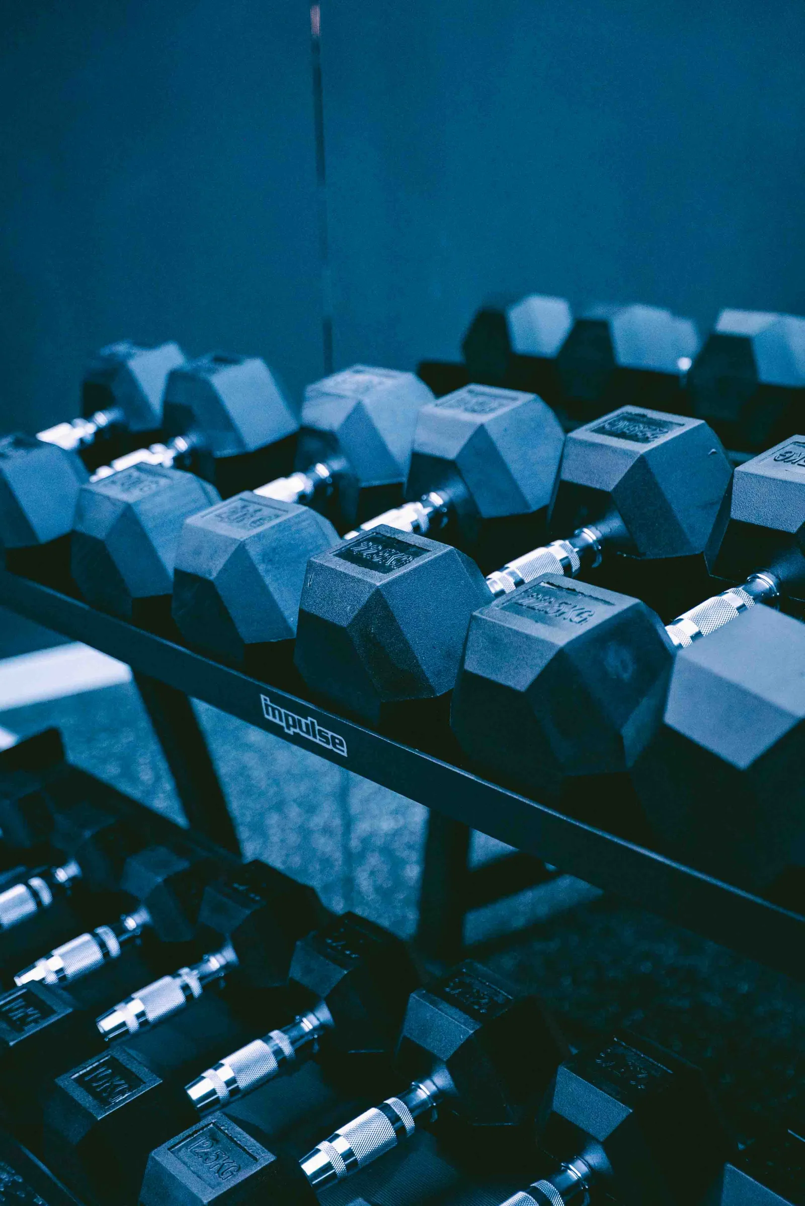 Rack de mancuernas Impulse en Kenkatsu Benidorm